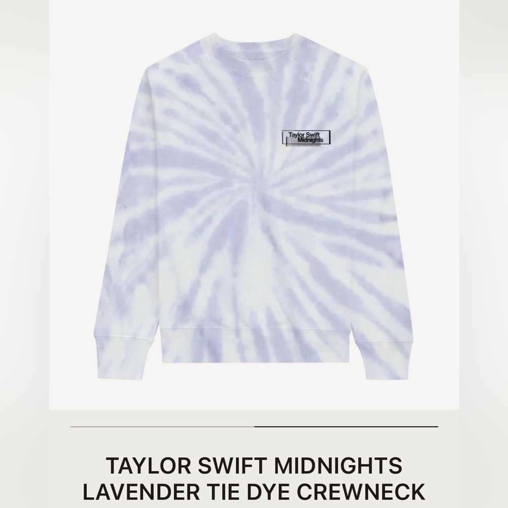 Taylor Swift Official Lavender Haze Midnights Era’s  Crewneck Sweatshirt NEW​​​ - Picture 3 of 5